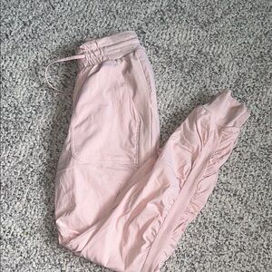 Lululemon Athletica Pink Jogger Sweatpants with Elastic Cuffs